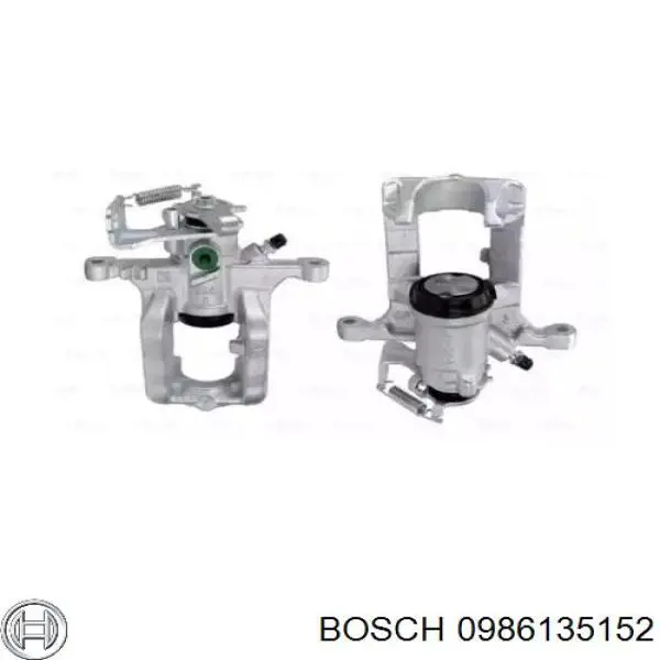 0986135152 Bosch suporte do freio traseiro direito