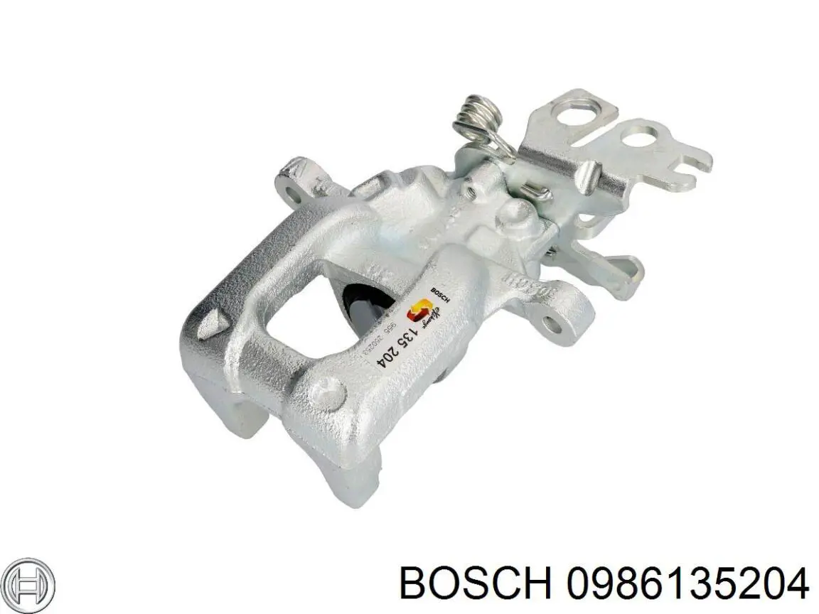 0 986 135 204 Bosch suporte do freio traseiro direito