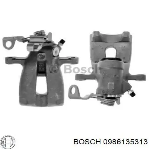 0986135313 Bosch суппорт тормозной задний правый