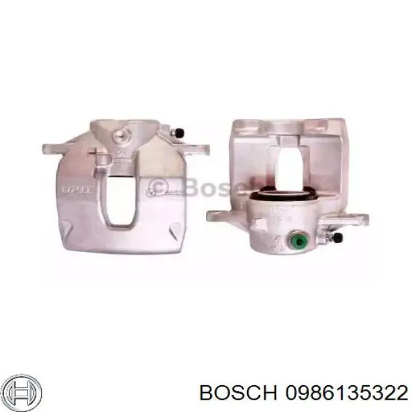 Суппорт тормозной передний правый 0986135322 Bosch