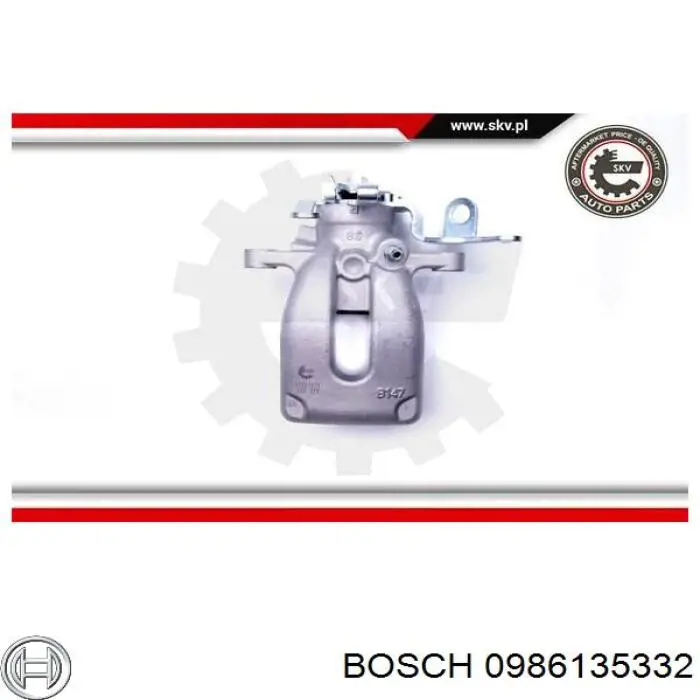 Суппорт задний правый 0986135332 Bosch