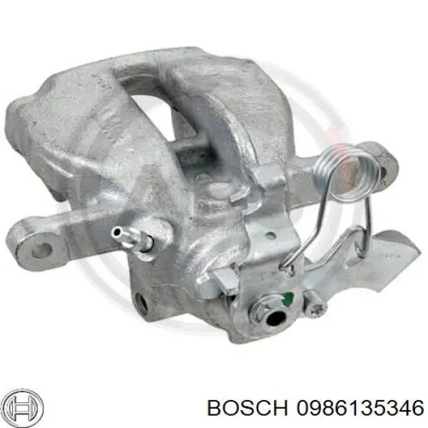 Pinza de freno trasero derecho 0986135346 Bosch