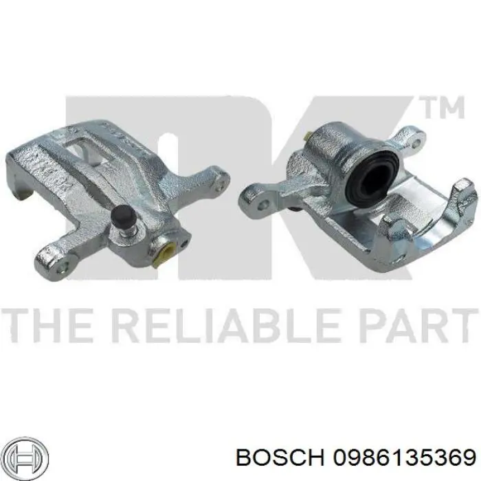 Суппорт тормозной задний правый 0986135369 Bosch