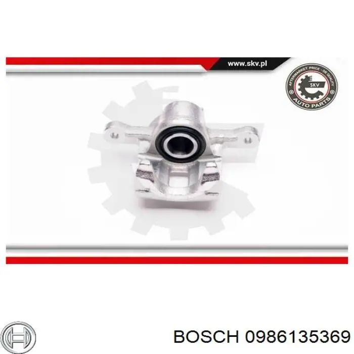 Суппорт задний правый 0986135369 Bosch