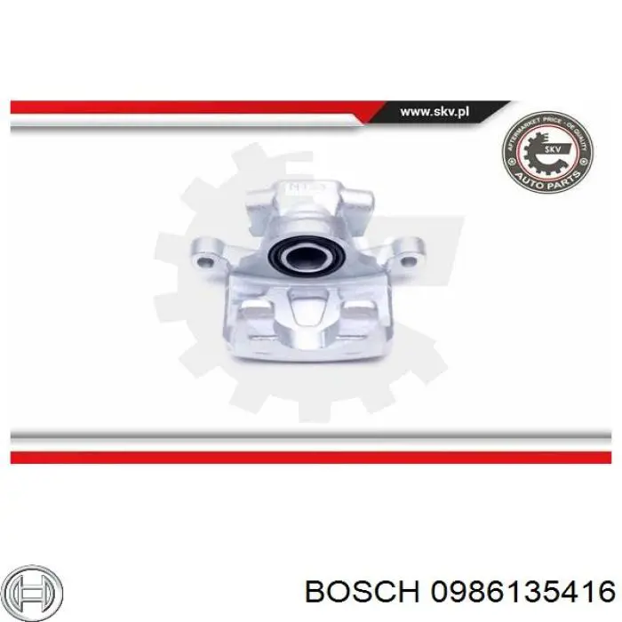 0986135416 Bosch Суппорт тормозной задний правый