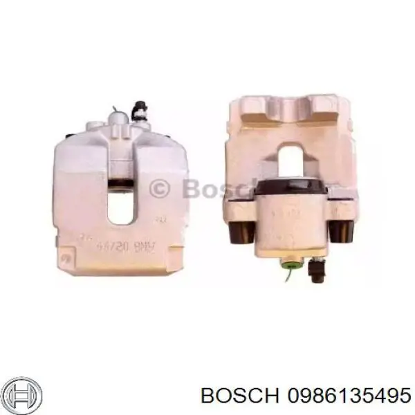 0986135495 Bosch suporte do freio traseiro direito