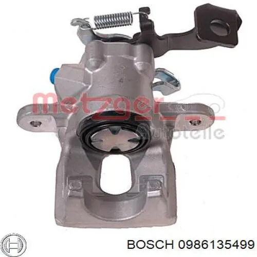 Купить 0986135499 Bosch Суппорт задний правый