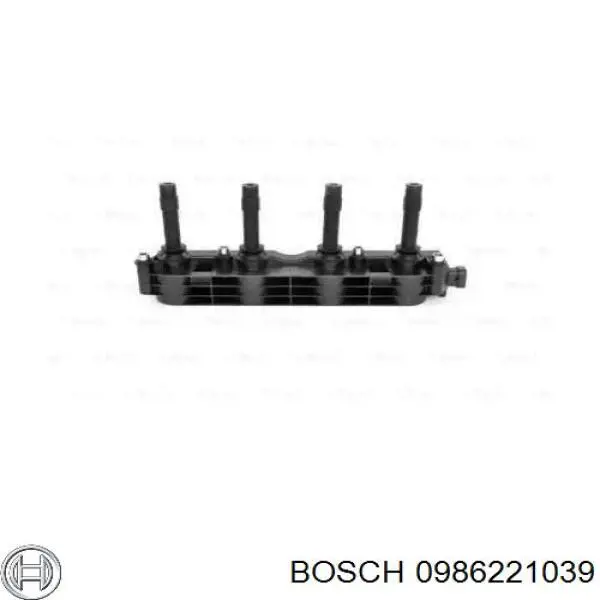 Купить 0986221039 Bosch Катушка зажигания