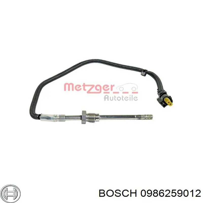 0986259012 Bosch sensor de temperatura dos gases de escape (ge, antes de turbina)