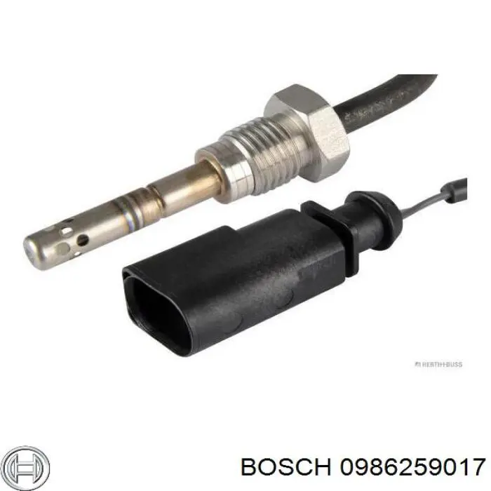 Датчик температуры отработавших газов (ОГ), перед турбиной Bosch 0986259017