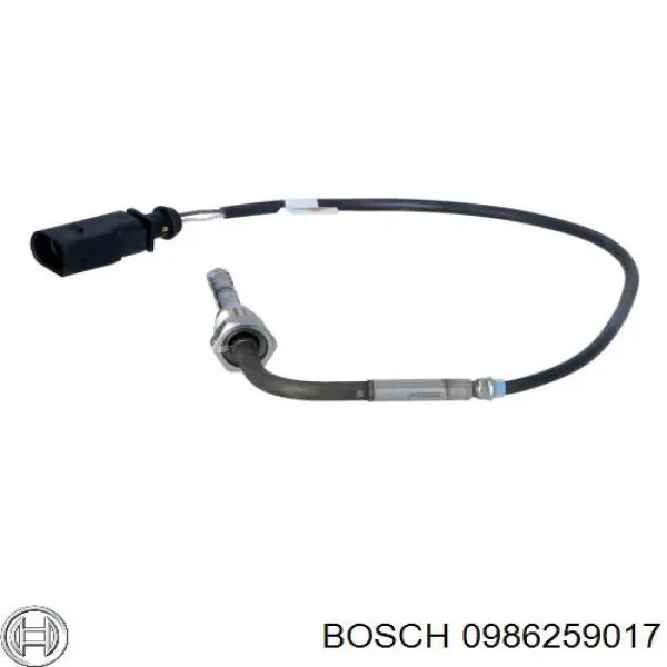 Датчик температуры отработавших газов (ОГ), перед турбиной 0986259017 Bosch