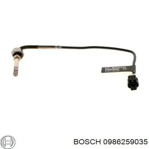 Датчик температуры отработавших газов (ОГ), перед сажевым фильтром Bosch 0986259035