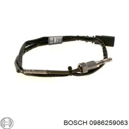 Sensor de temperatura, gas de escape, antes de turbina 0986259063 Bosch