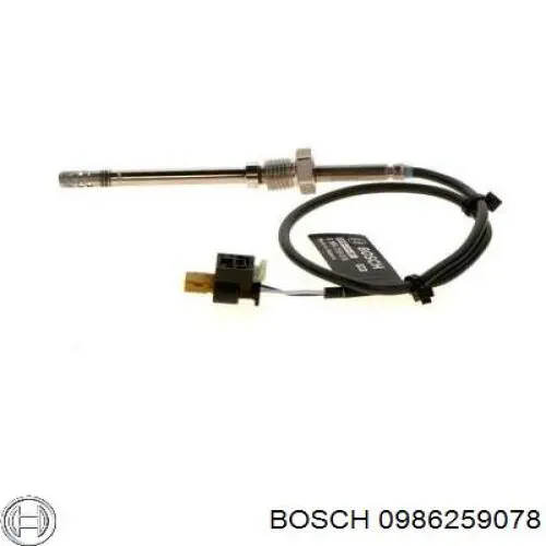 Sensor de temperatura, gas de escape, Filtro hollín/partículas 0986259078 Bosch