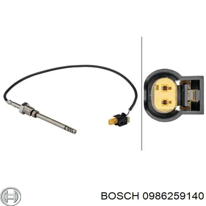 Купить 0986259140 Bosch Датчик температуры отработавших газов (ОГ), сажевого фильтра