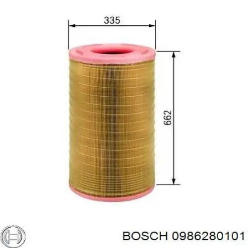 Купить 0986280101 Bosch Воздухомер