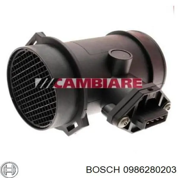 Датчик массового расхода воздуха Bosch 0986280203 цена, от 46.69 USD