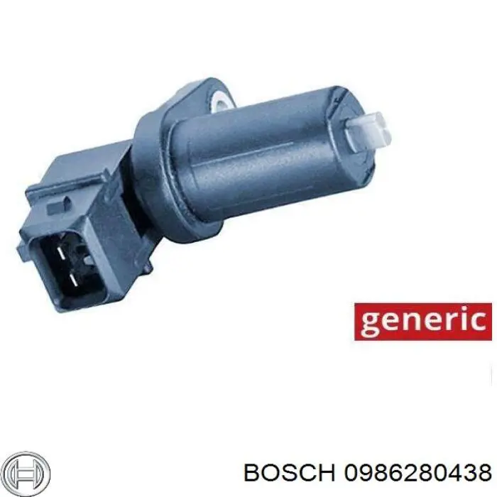 Sensor de posición del cigüeñal 0986280438 Bosch