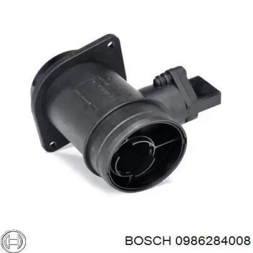 0986284008 Bosch sensor de fluxo (consumo de ar, medidor de consumo M.A.F. - (Mass Airflow))