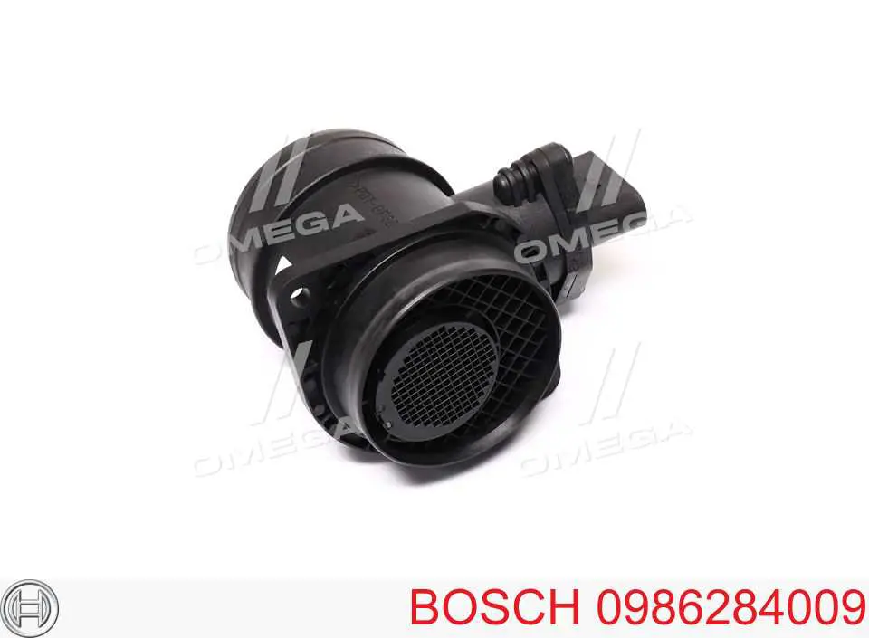0 986 284 009 Bosch sensor de fluxo (consumo de ar, medidor de consumo M.A.F. - (Mass Airflow))