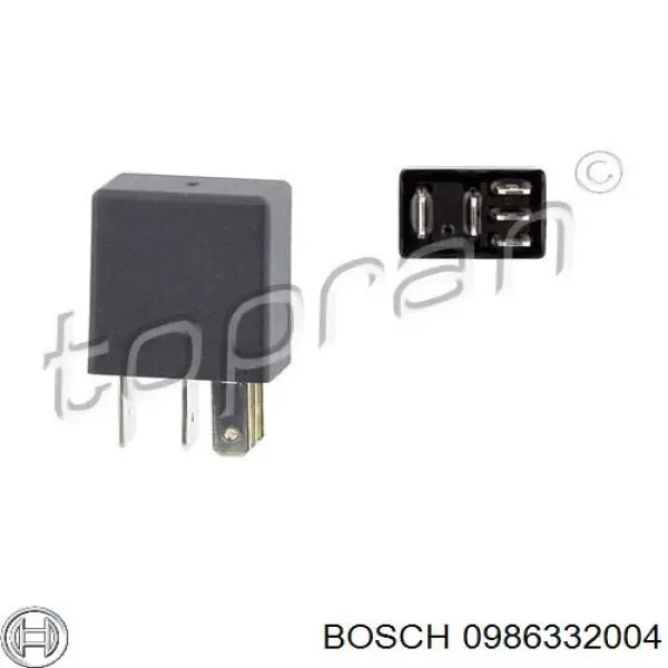 Relé, motor de arranque 0986332004 Bosch