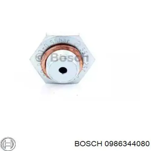 Датчик давления масла двигателя Bosch 0986344080