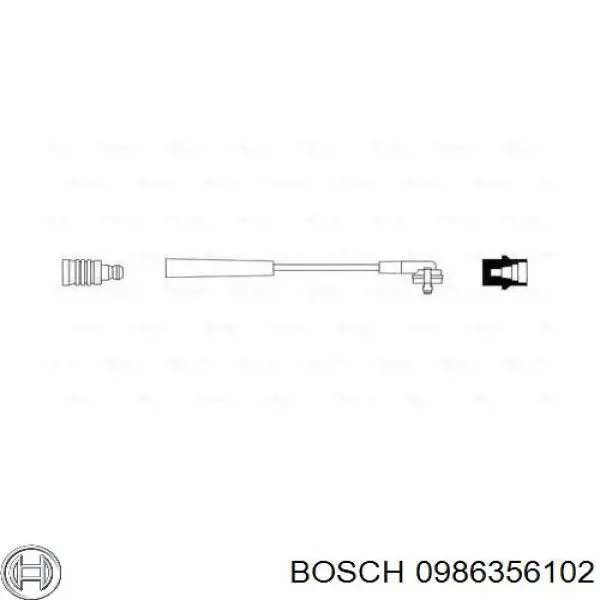 0986356102 Bosch высоковольтные провода