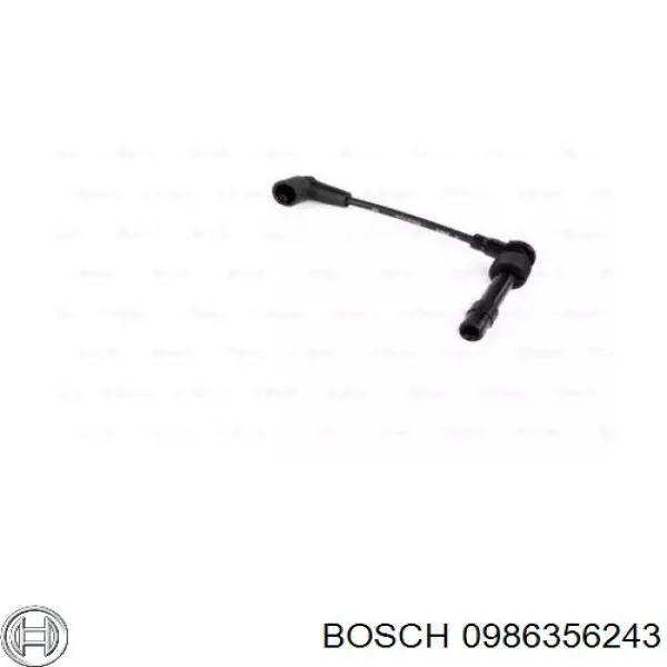 Провод высоковольтный, цилиндр №4 Bosch 0986356243