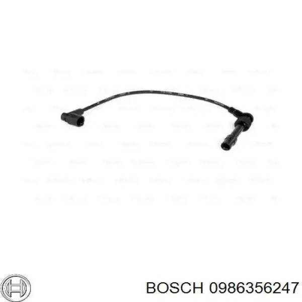 Провод высоковольтный, цилиндр №1, 3 Bosch 0986356247