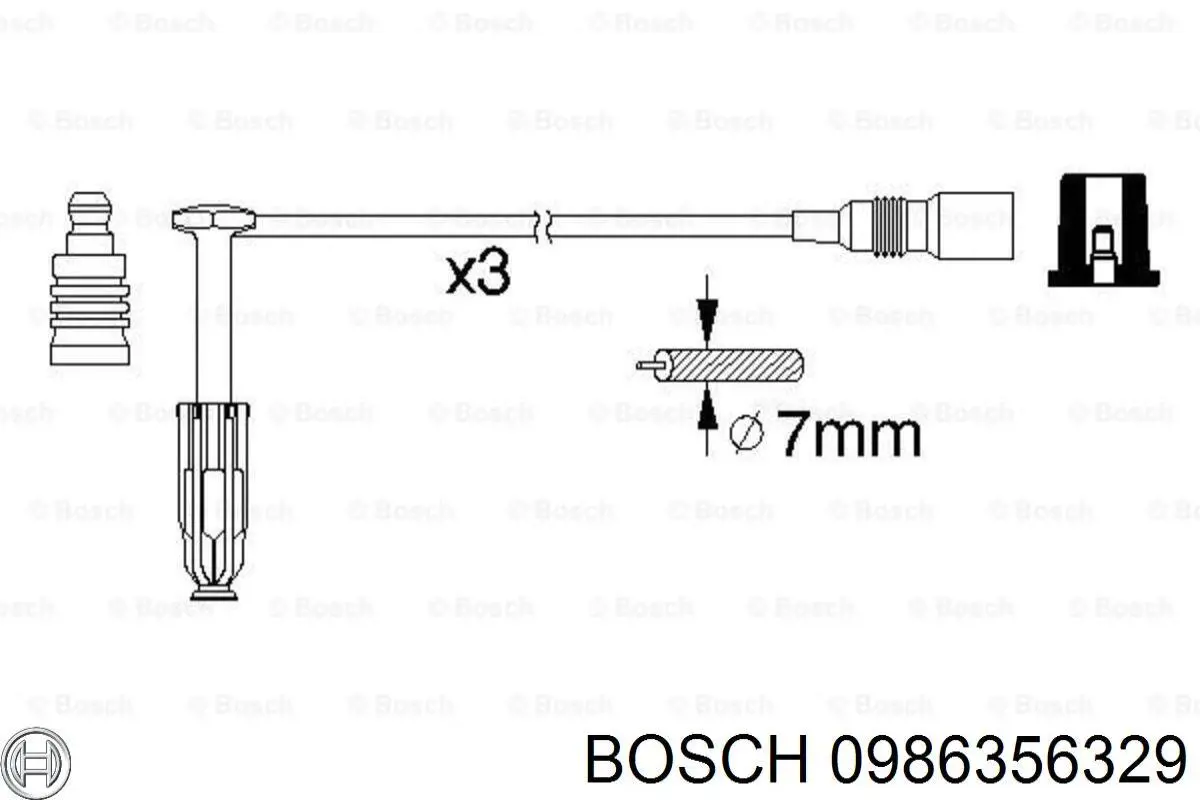 0986356329 Bosch высоковольтные провода