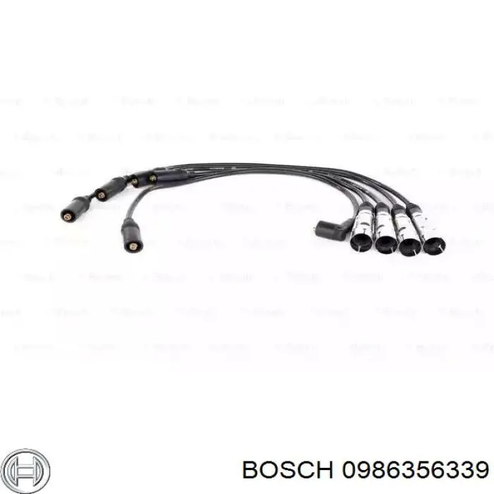 0986356339 Bosch провод высоковольтный, цилиндр №1, 4