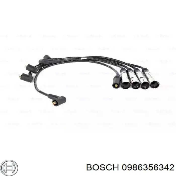 Провода высоковольтные, комплект Bosch 0986356342