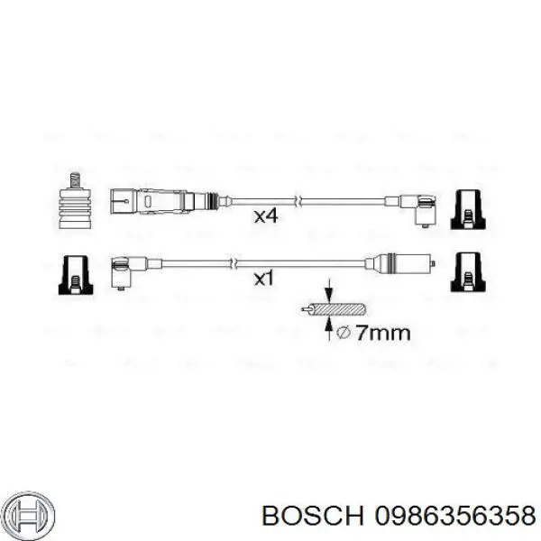 0986356358 Bosch высоковольтные провода
