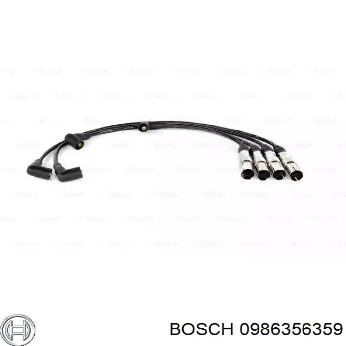 Дріт високовольтний, комплект 0986356359 Bosch