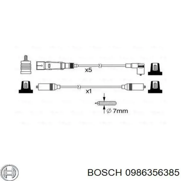 0986356385 Bosch высоковольтные провода