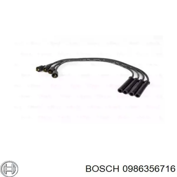 Высоковольтные провода 0986356716 Bosch