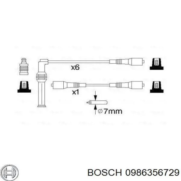 Высоковольтные провода 0986356729 Bosch