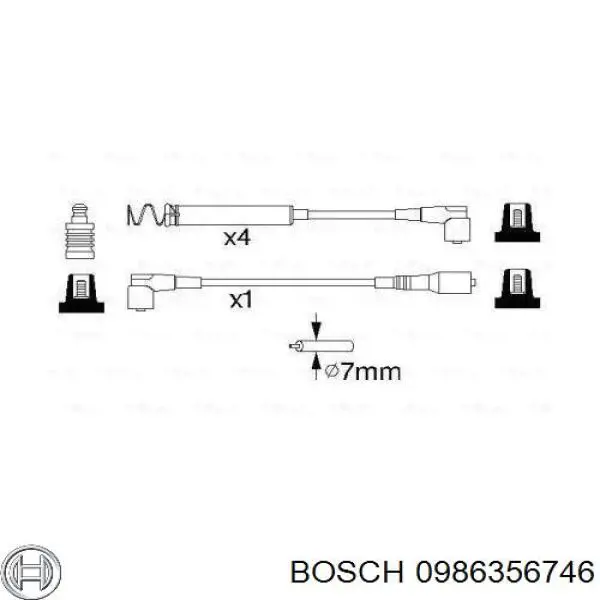 0986356746 Bosch высоковольтные провода