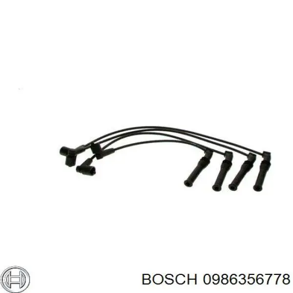 Провода высоковольтные, комплект Bosch 0986356778