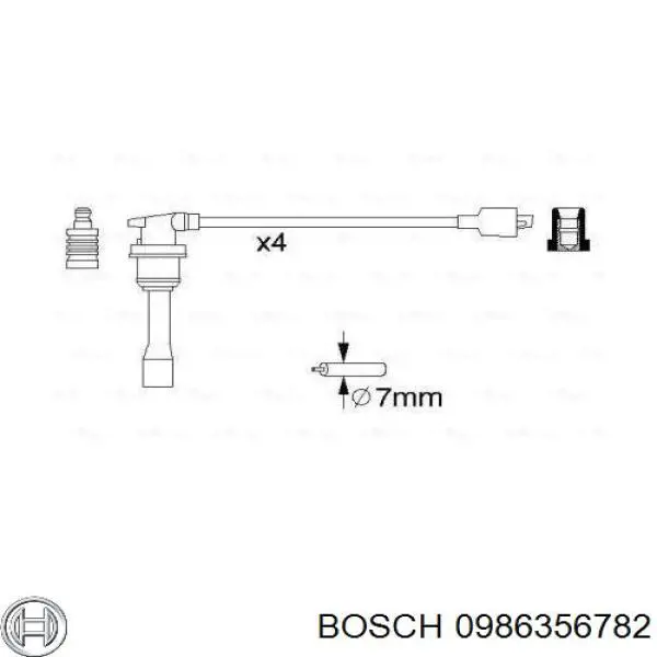 Высоковольтные провода 0986356782 Bosch