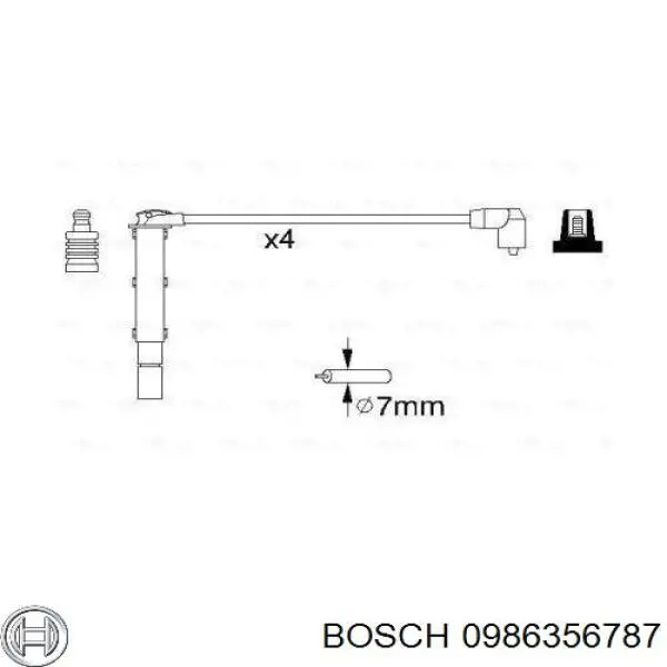Высоковольтные провода 0986356787 Bosch