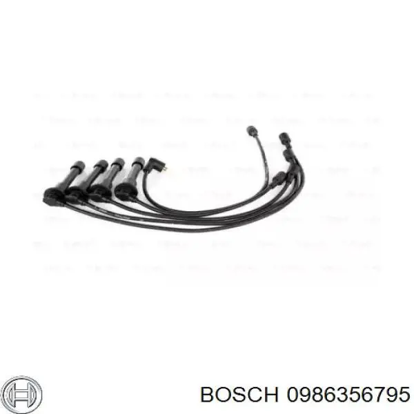 Fios de alta voltagem, kit 0986356795 Bosch