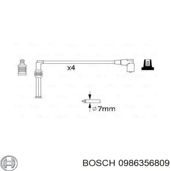 Высоковольтные провода 0986356809 Bosch