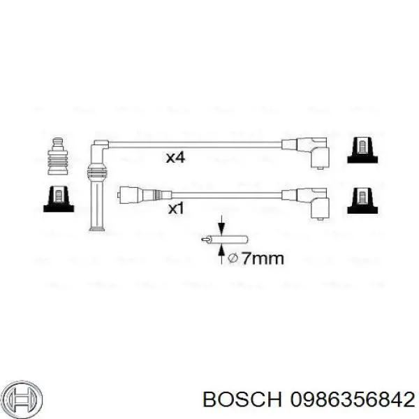 Высоковольтные провода 0986356842 Bosch