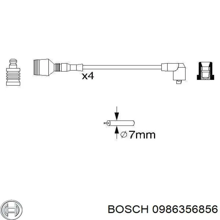 Купить 0986356856 Bosch Провода высокого напряжения