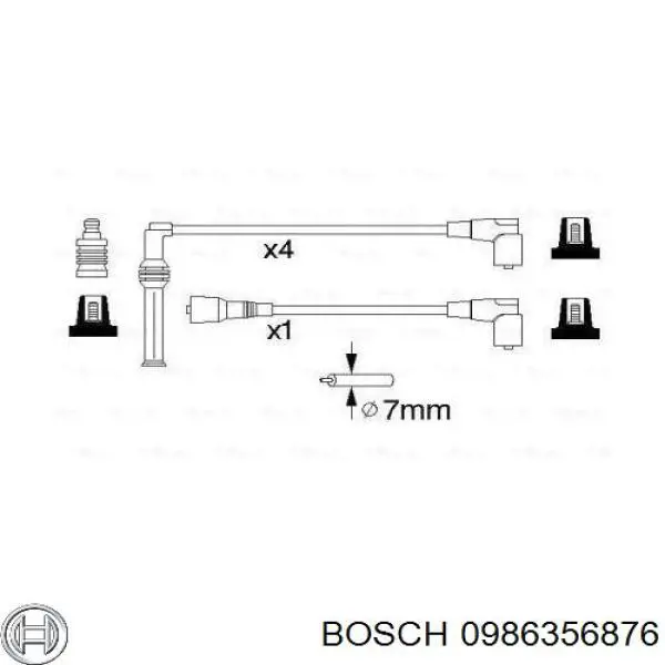 0986356876 Bosch высоковольтные провода