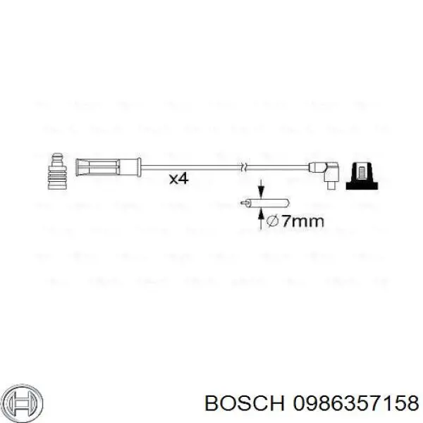 Высоковольтные провода 0986357158 Bosch