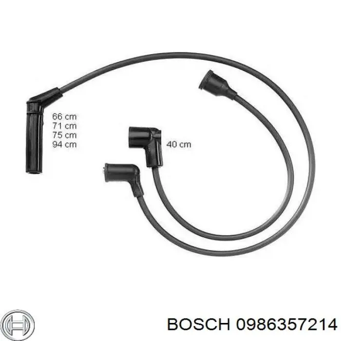 Высоковольтные провода 0986357214 Bosch