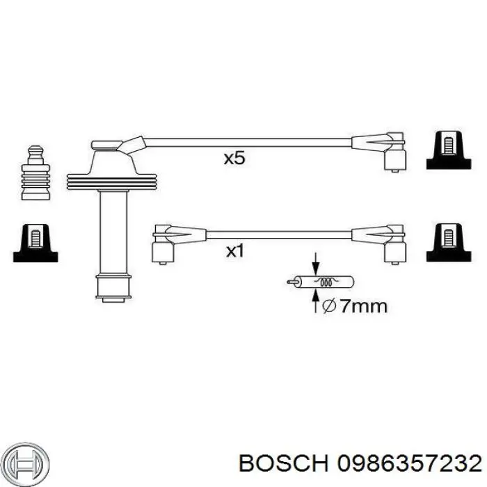 Провода зажигания Bosch B166 цена, от 70.91 USD