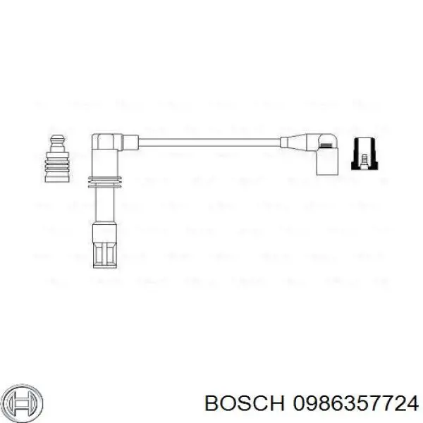 Провод высоковольтный, цилиндр №4 Bosch 0986357724